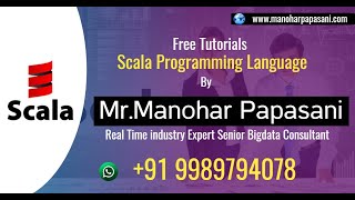 Scala For Apache Spark|Session29|Scala Option Methods|get|getOrElse|isEmpty|ManoharPapasani Profile