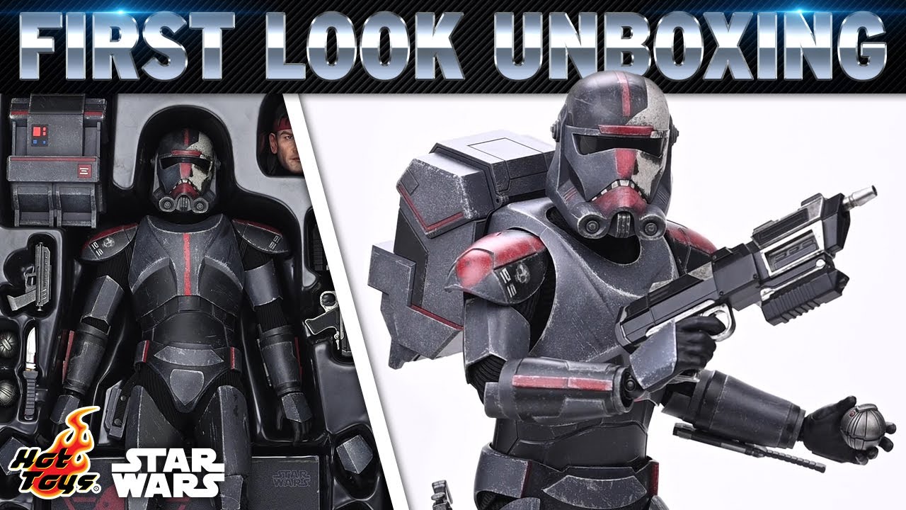 Hot Toys Hunter Star Wars The Bad Batch Figure Unboxing | First Look