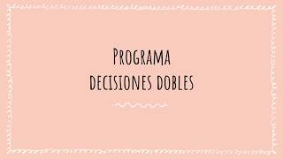 Programa En Visual Basic Con Desiciones Dobles ( If - Then - Else)
