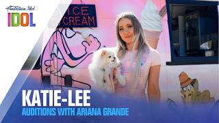 Ice-cream truck worker Katie-Lee Auditions With Ariana Grande | Australian Idol