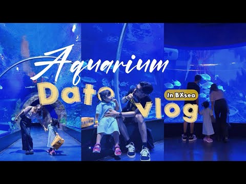 Aquarium Date‼️ There are sharks and even doom fish | Clau's Family Vlog