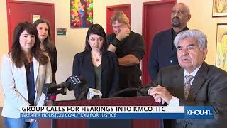 WATCH LIVE: Coalition calls for hearings in KMCO and ITC incidents