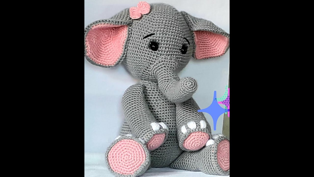 Elefantinha amigurumi Gigante parte 02