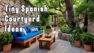 7 Stunning Tiny Spanish Courtyard Ideas with Rustic Tiles & Citrus