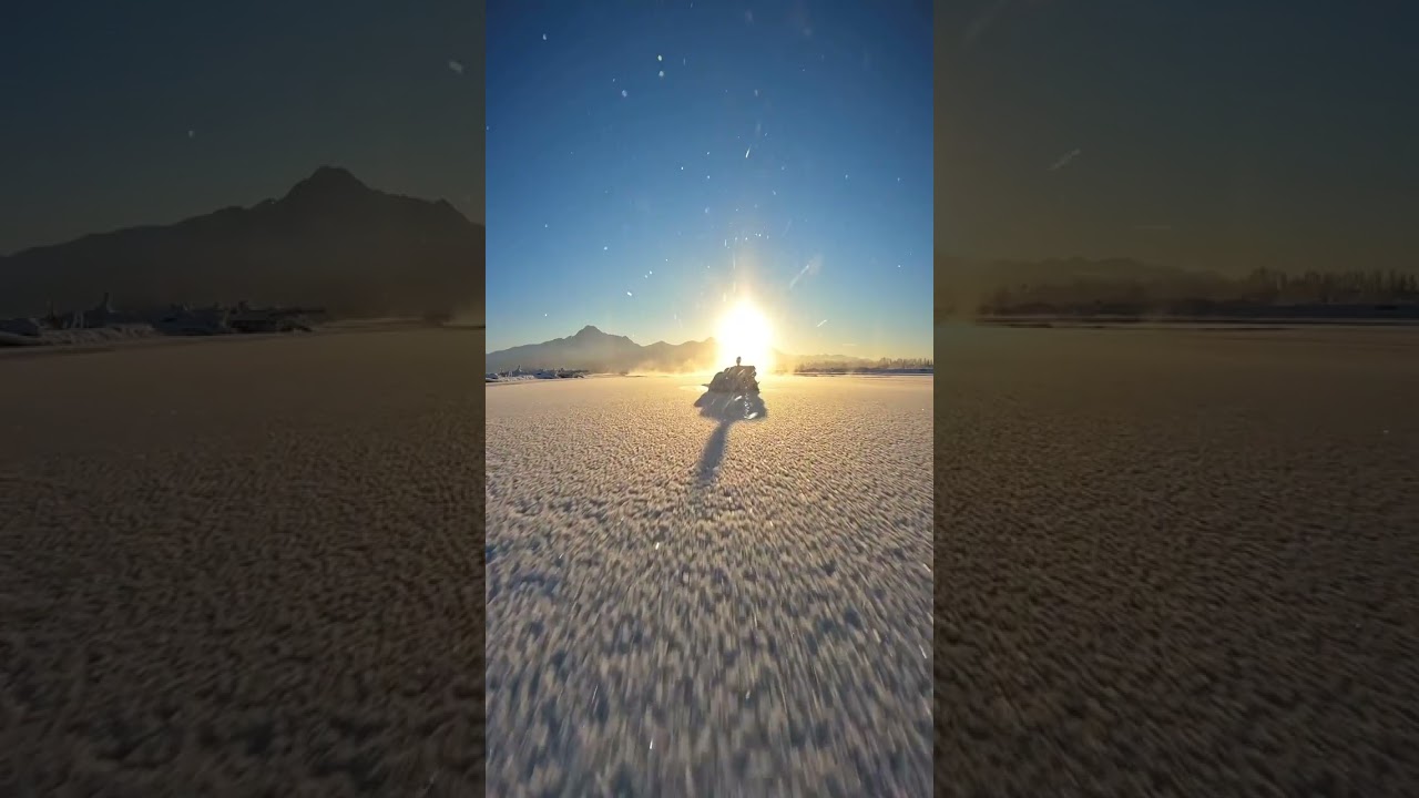 A desolate landscape of beauty and calmness ✨❄️💙