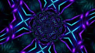 [4K] Purple Blue Neon Tunnel VJ Loop | Screensaver | Background Video