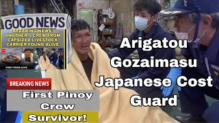 PINOY  SURVIVOR MULA SA LUMUBOG NA GULF LIVESTOCK SHIP SA JAPAN