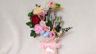 Membuat buket uang / bunga bentuk bulan sabit yang lagi viral. @kreasizahira