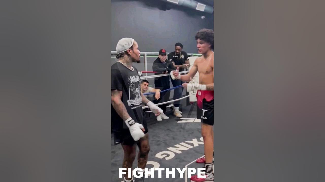 GERVONTA DAVIS FIRST RYAN GARCIA SPARRING LOOK; SIZES UP HOW TO GET