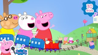 giant peppa tiny train kids songs nursery rhymes peppa pig