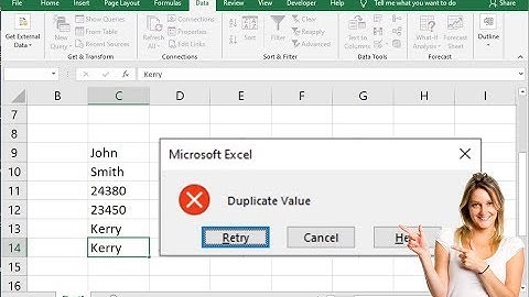 Stop Duplicate Value Entries in MS Excel (Easy)