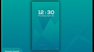 Lock Screen Design In Adobe Illustrator CC