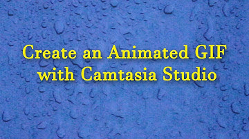 Create an Animated GIF with Camtasia Studio