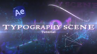 How To Make 3D TYPOGRAPHY Scene | After Effects Tutorial 4k