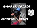 Shaper origin cuts router bit holders with autopass