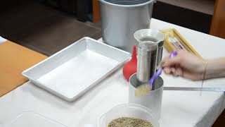 Определение коэффициента фильтрации неуплотненного песчаного грунта