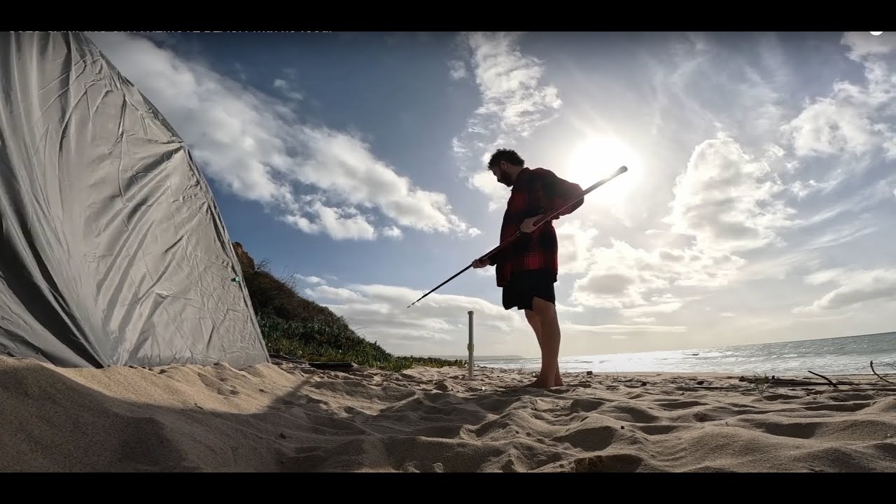 SOLO CAMPING ON A REMOTE BEACH with no food!