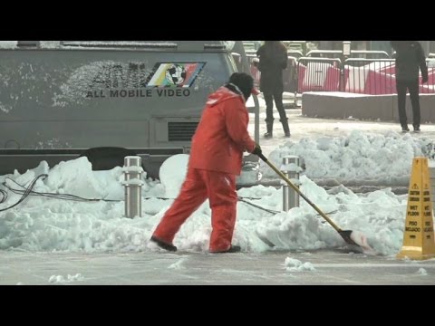 Schneesturm Notstand In New York Youtube