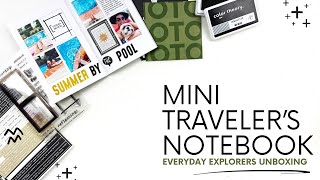 Everyday Explorers Mini Traveler's Notebook Layout | July Kit Unboxing