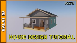 HOUSE DESIGN 3D TUTORIAL USING ARHICAD STEP BY STEP (PART 2)