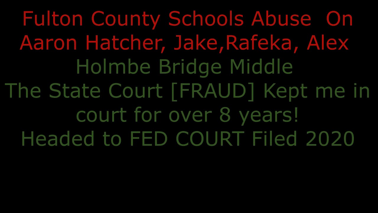 Fulton County Schools Hidden Abuse - YouTube