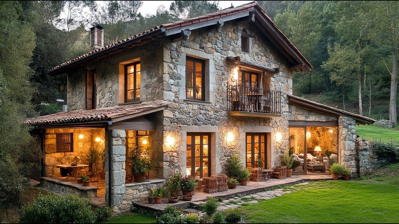 The Secret to Creating a Cozy Stone House in the Middle of Nature