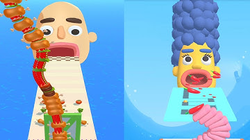 Sandwich Runner Vs Burger Master Gameplay Walkthrough Part 7 - All Levels (IOS, Android)