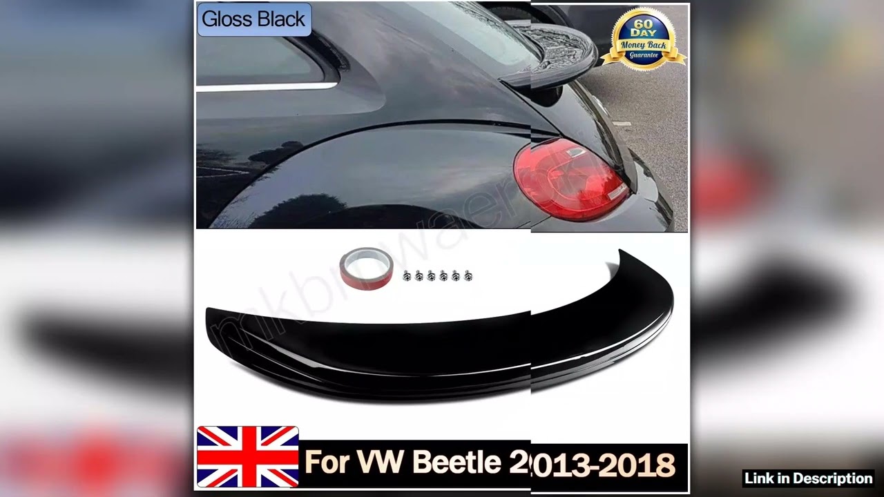 For VW Beetle A5 Gloss Black Rear Boot Spoiler Wing 20132018 OE Style Painted Premium Quality
