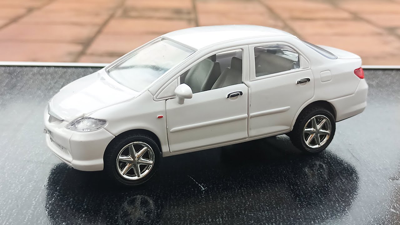 Unboxing 132 Scale Model Honda City White Diecast Car unboxing 