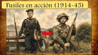 Fusiles de cerrojo + semiautomático, el GARAND (1914-45): EVOLUCIÓN de las armas individuales