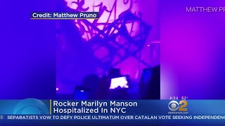 Rocker Marilyn Manson Injured During NYC Show
