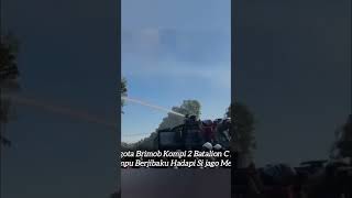 Sigap Anggota Brimob Kompi 2 Batalion C Dompu Hadapi Si Jago Merah