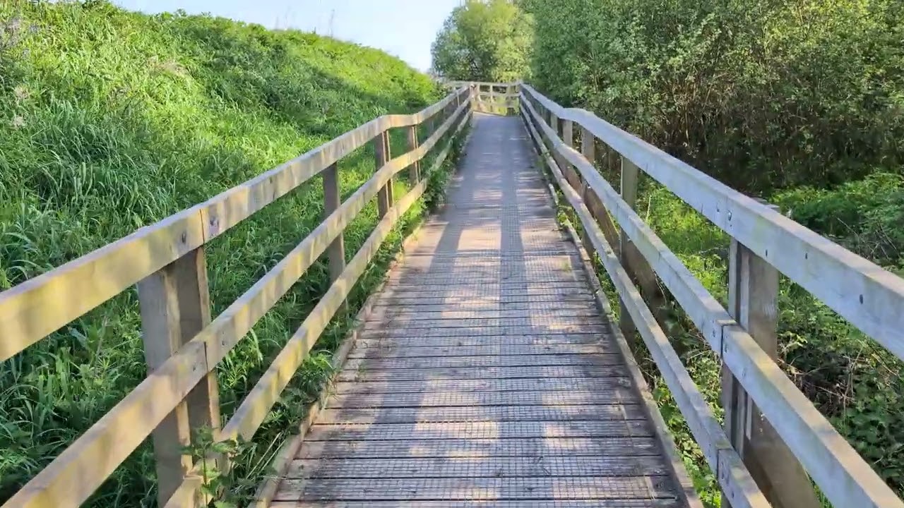 4K-60FPS-HIRES 🚶Long Pathway at RSVP Burton Mere Wetlands🚶29 April 2025🚶