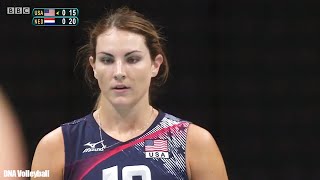 เคลล เมอรฟ Vs เนเธอรแลนด รอบแรก โอลมปก 2016 Kelly Murphy Vs Netherlands Volleyball Olympics