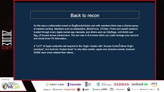#NahamCon2022 - @zseano Finding XSS on .apple.com and building a proof of concept to leak your PII