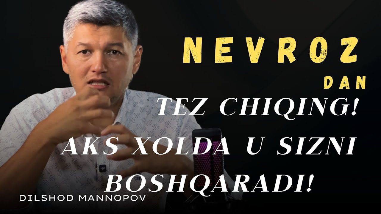 Nevrozdan chiqish usullari Dilshod Mannopob bilan birga. #nevroz #soglik