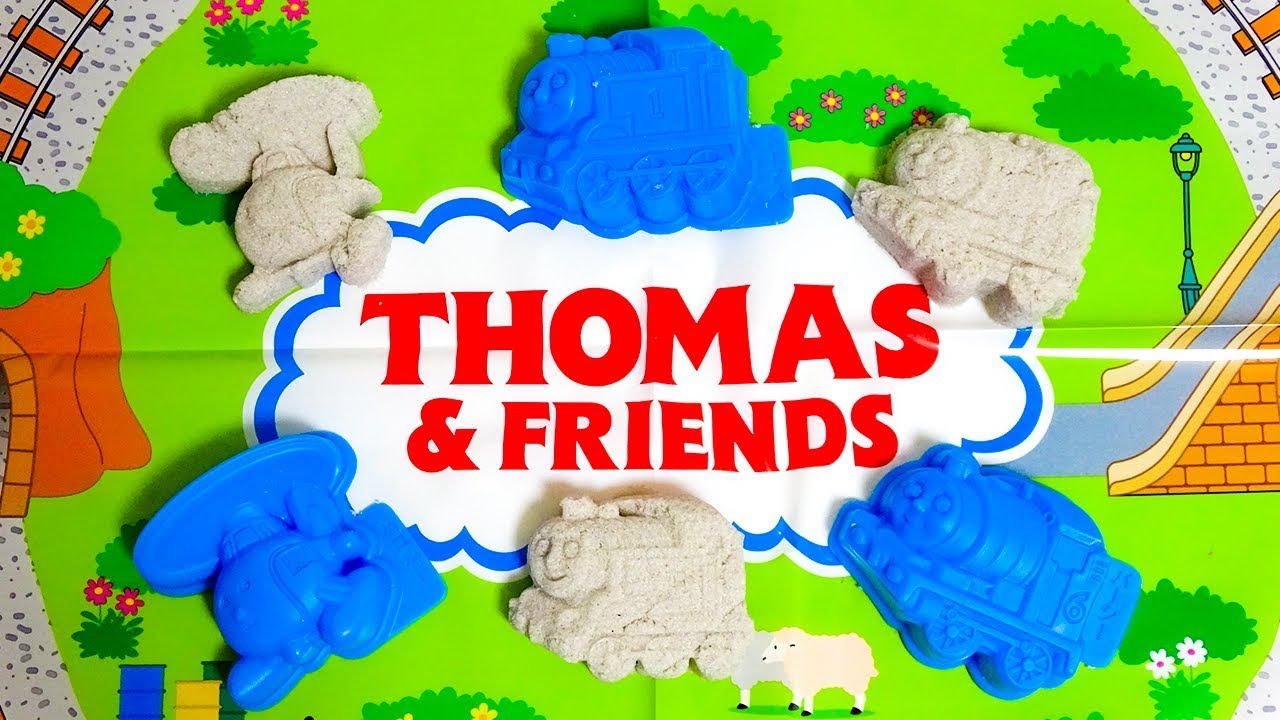 Thomas & Friends Kinetic Sand toy ぎゅっ! とかたまる suna suna