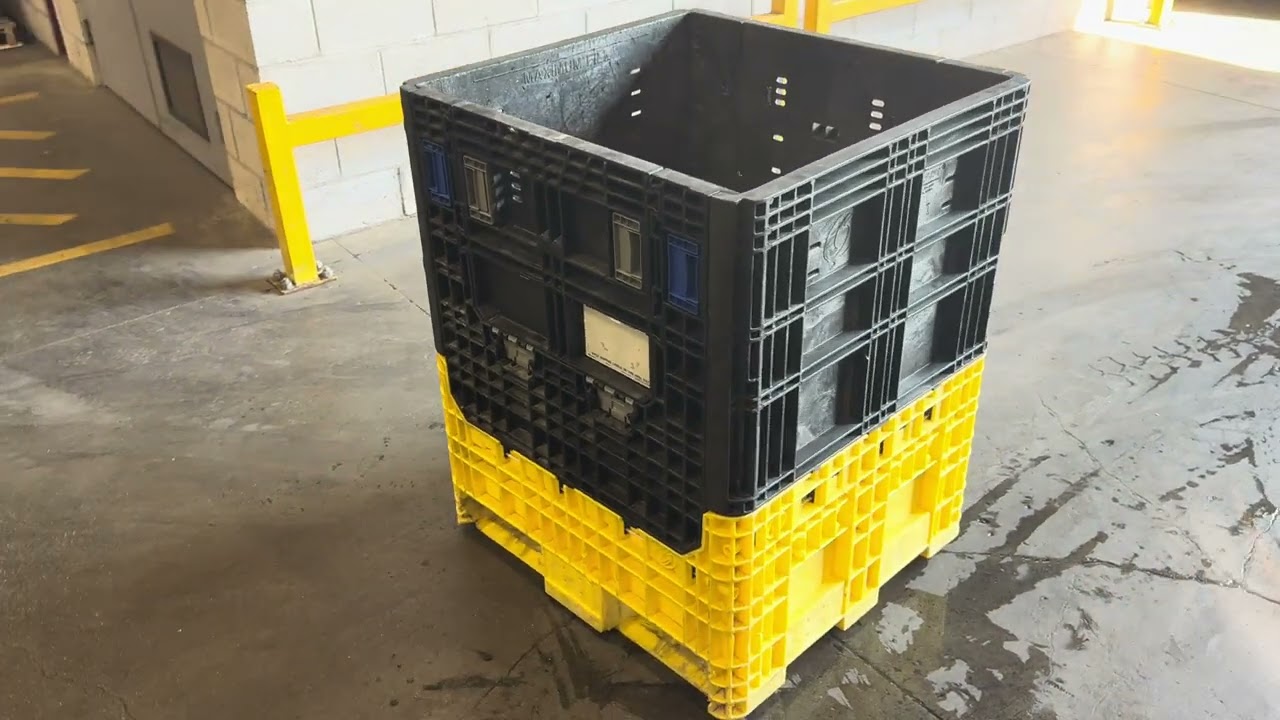 カンコン 30x32x39 Used Collapsible Bulk Container ♻️ Green Processing