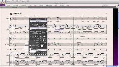 Using the Inspector in Sibelius 7