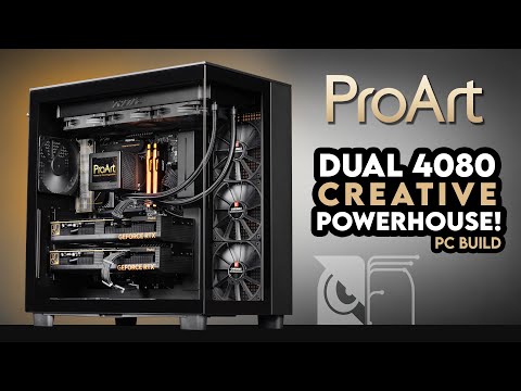 The Ultimate ProArt Flex! | Dual RTX 4080 PC Build | NZXT H9 Flow, ROG Ryujin III Noctua, i9 13900K