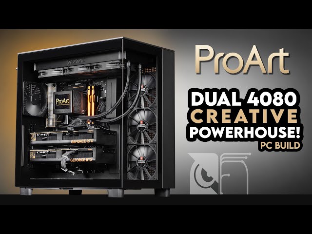 The Ultimate ProArt Flex! | Dual RTX 4080 PC Build | NZXT H9 Flow