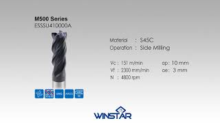 WINSTAR Solid Carbide Endmill - M500 ESSSU410000A