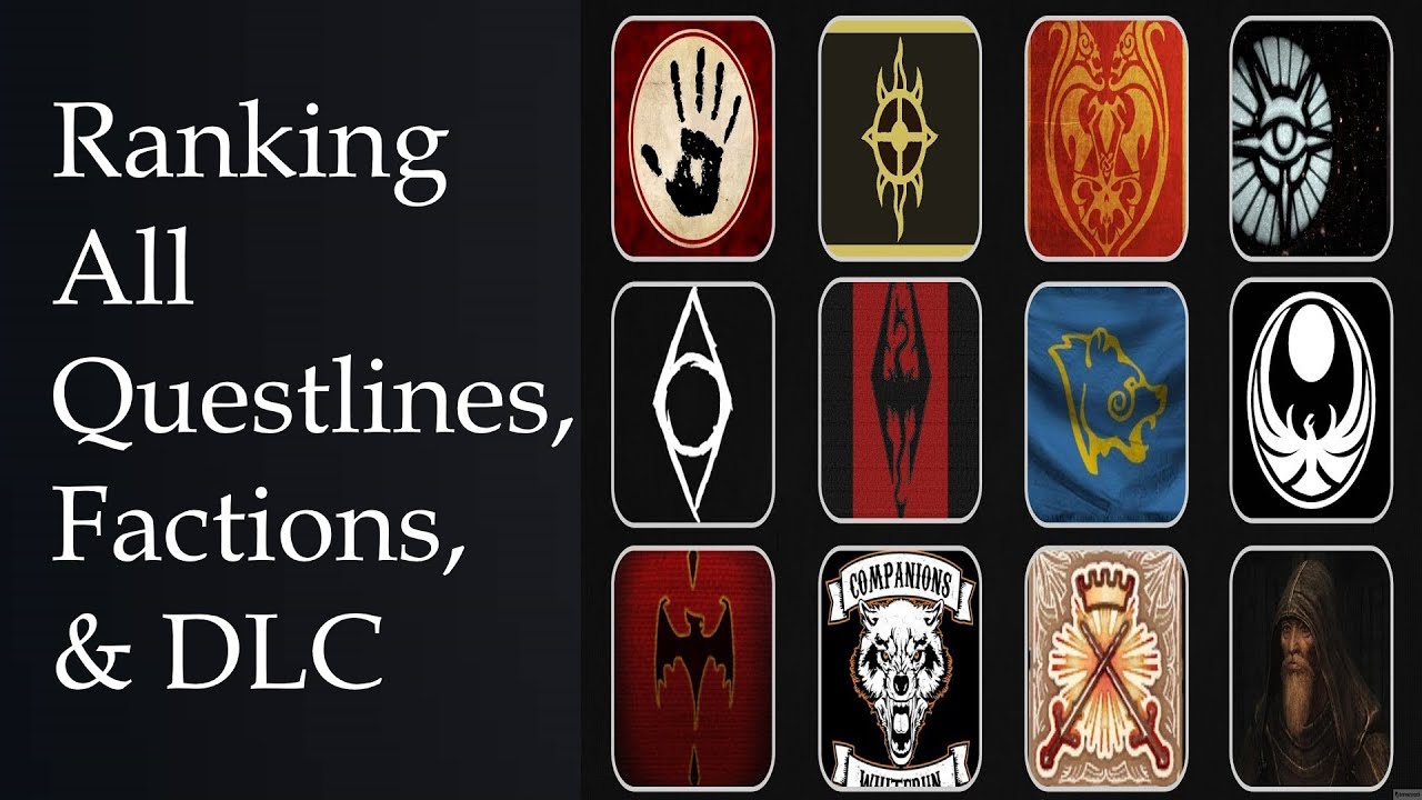 Skyrim Month Episode 29 All Questlines and DLCs Ranked YouTube