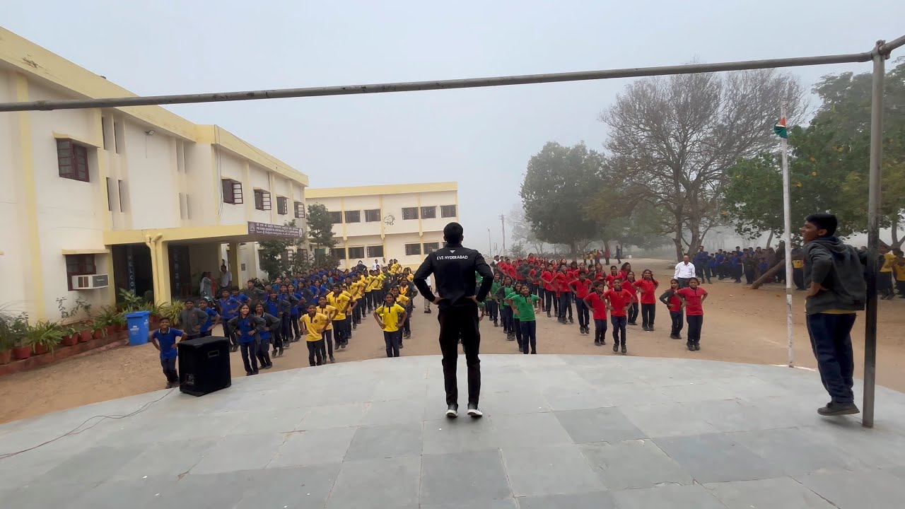 Mass Drill exercise with music 🎶 KV school morning assembly #kvs #kvptteacher