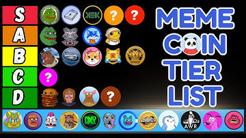 🚨 URGENT! Memecoin Rankings! 2025 ULTIMATE Crypto BULLRUN Tier List