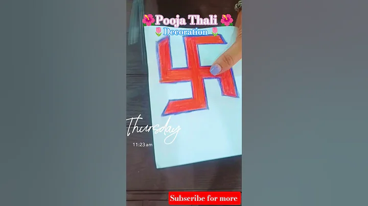 DIY Pooja Thali decoration ideas | aarti thali #shorts #shortvideo #youtubeshorts #shortsfeed