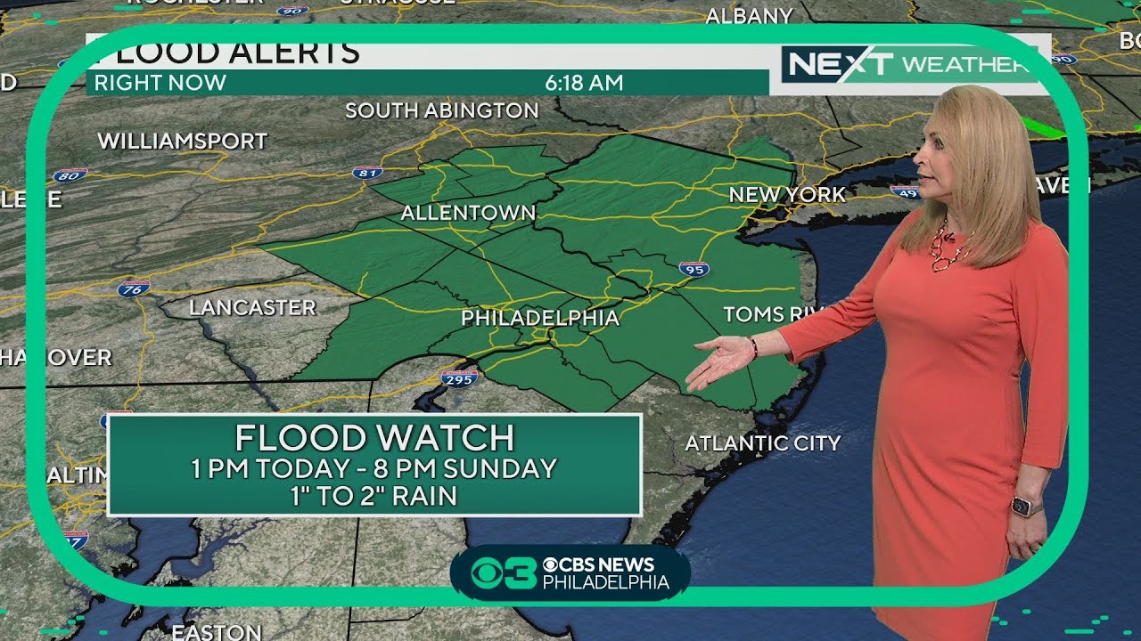 NEXT Weather: Rain moves in Saturday, Flood Watch in effect through ...