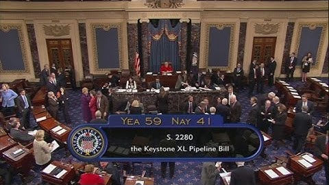 Wailing, singing disrupts Senate following Keystone vote