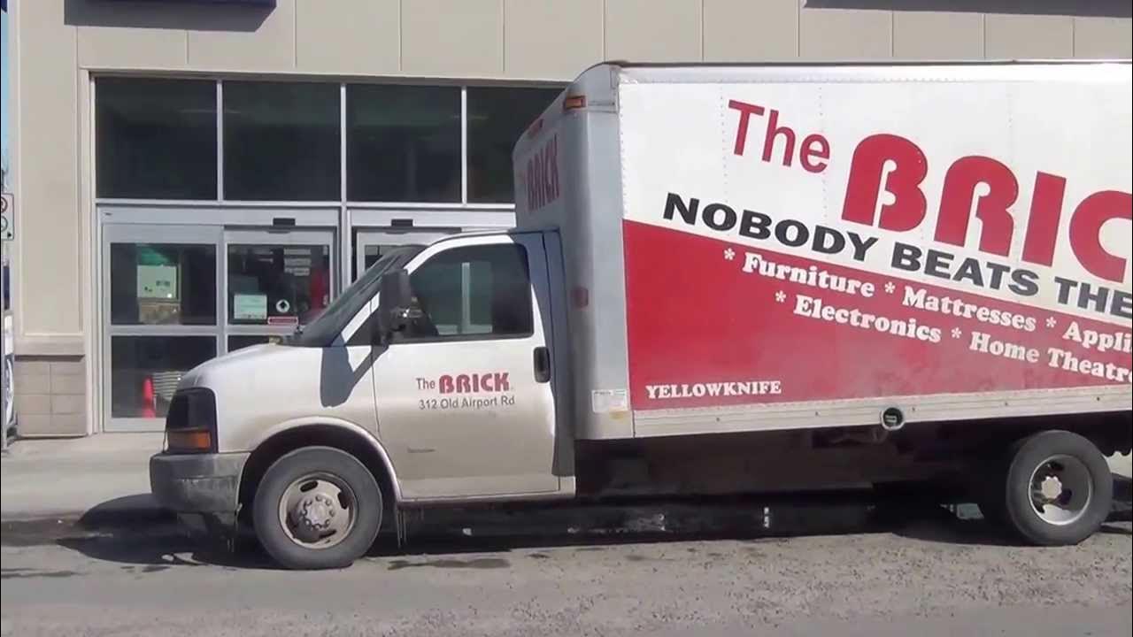 The Brick's Yellowknife truck parked in a handicapped parking space YouTube