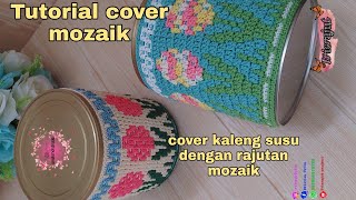Tutorial cover mozaikkaleng/toples#cover #rajutan #recycle #handmade #toples #crochetlover